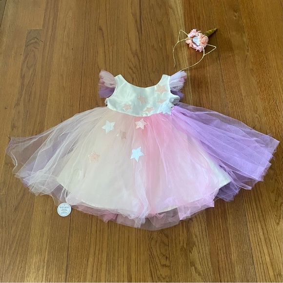 Pottery Barn Kids Pink and Purple Starry Dress Costume